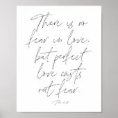 1 John 4:18 Script Poster (Vorne)
