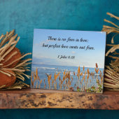 1 John 4:18 There is no fear in love; verbessertes Fotoplatte (Seite)