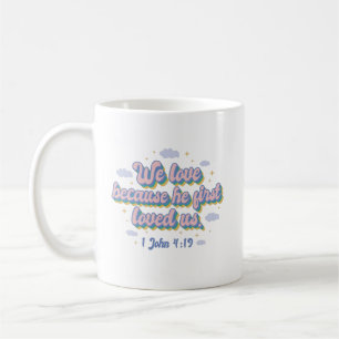 1 John 4:19 Bibelangebot Kaffeetasse