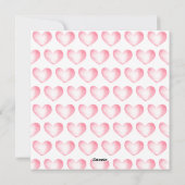 1 John 4:19 Valentinstag Watercolor Heart's Feiertagskarte (Rückseite)