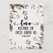 1 John 4:19 Wir Liebe, weil er uns zum ersten Mal 