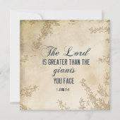 1 John 4 4 He who is in you is greater Bible Card (Vorderseite)