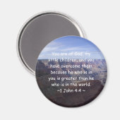 1. John 4:4 Magnet (Vorderseite/Rückseite)