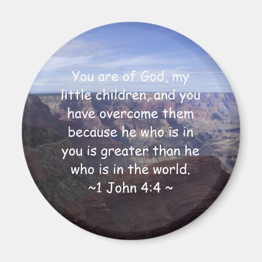 1. John 4:4 Magnet (Vorne)