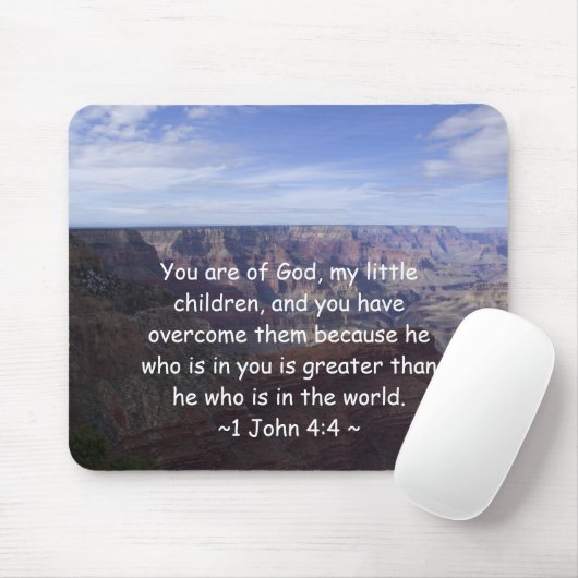 1 John-4:4 Mousepad (Mit Mouse)
