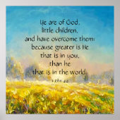 1. John 4:4 Poster (Vorne)