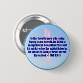 1 John-4:9 - 10 Button (Vorne & Hinten)