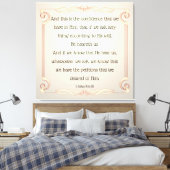 1. John 5:14-15 Leinwanddruck (Insitu (Schlafzimmer))