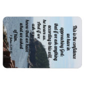 1. John 5:14-15 Magnet (Horizontal)