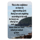 1. John 5:14-15 Magnet (Vertikal)