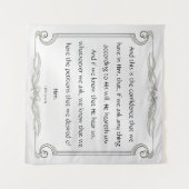 1. John 5:14-15 Wandteppich (Vorderseite (Horizontal))