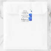 1 John 5:14 Bibelverse Quadratischer Aufkleber (Tasche)