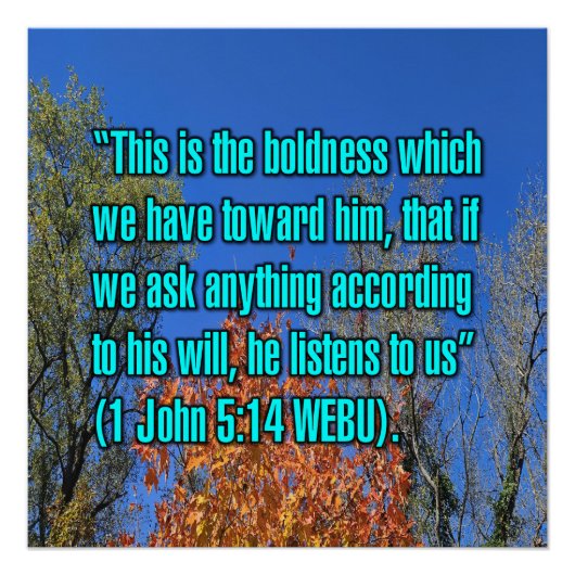 1 John 5:14 WEBU Poster (Vorderseite)