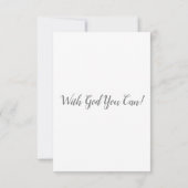 1 John 5:3 KJV Bible Verse Pic Flat Greycard Karte (Rückseite)