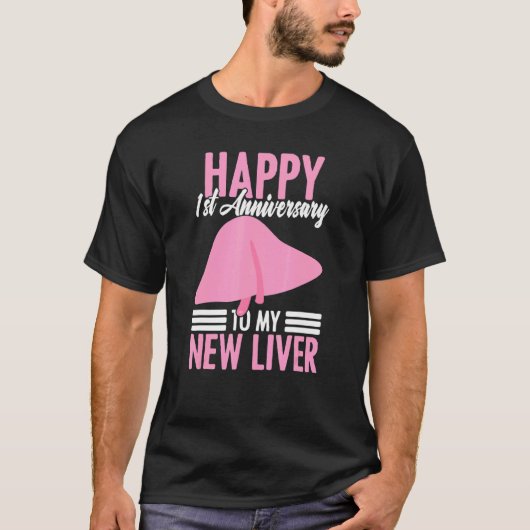 1. Jubiläum Empfänger einer Lebertransplantation Ü T-Shirt (Vorderseite)