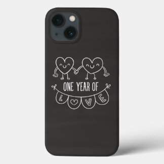 1. Jubiläum Geschenk Chalk Herz iPhone 6/6 Case-Mate iPhone Hülle