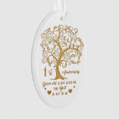 1. Jubiläum Geschenke Ornament | Einzigartiges Ges (Vorderseite)