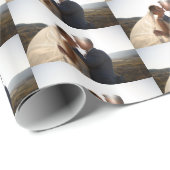 1. Jubiläum Hochzeitsfeier mit Gold anpassen Geschenkpapier (Rolleneckpunkt)