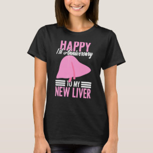 1. Jubiläum Lebertransplantation Empfänger Survivo T-Shirt
