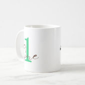 1. Jubiläum mit Personalisierung Kaffeetasse (Vorderseite Links)