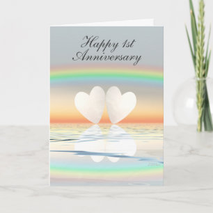 1. Jubiläum Paper Hearts Karte