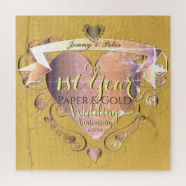 "1. Jubiläum von Paper&Imitats Gold Wedding" Puzzle