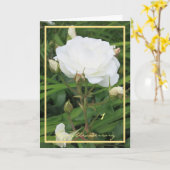 1. Jubiläum wünscht Rose + Rose Buds Elegant Karte (Gelbe Blume)