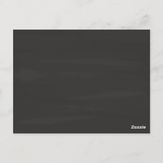 1. Jubiläumsgeschenk Chalk Herzen Postkarte (Rückseite)