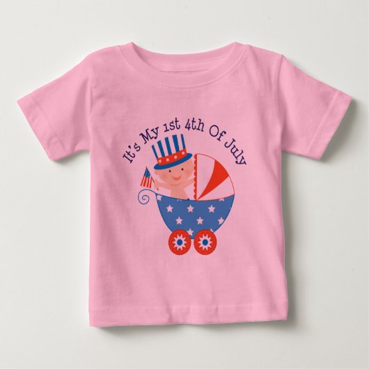 1. Juli 4. (Baby) Baby T-shirt (Vorderseite)