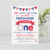 1. Juli Geburtstag Einladung (Stehend Vorderseite)