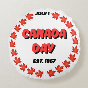 1. Juli Kanada Day Est. 1867 Rundes Kissen