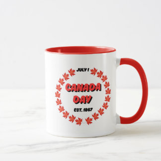 1. Juli Kanada Day Est. 1867 Tasse