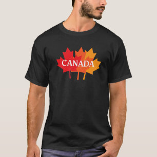 1. Juli Kanada Tag Sonnenmapelleaf Kanadische Flag T-Shirt