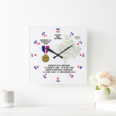 1 KAMPAGNSTAR KOSOVO KRIEG VETERAN QUADRATISCHE WANDUHR (Zuhause)