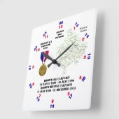 1 KAMPAGNSTAR KOSOVO KRIEG VETERAN QUADRATISCHE WANDUHR (Winkel)