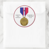 1 KAMPAGNSTAR KOSOVO KRIEG VETERAN RUNDER AUFKLEBER (Tasche)