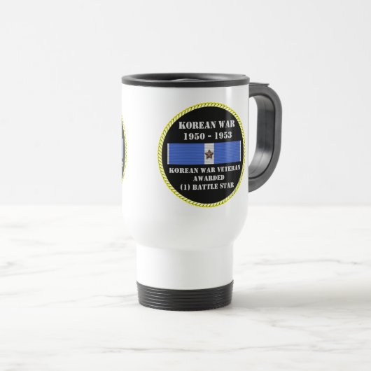 1 KAMPFSTAR KOREAN KRIEG VETERAN REISEBECHER (VorderseiteRechts)