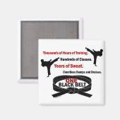 1 KARATE T - SHIRT & APPAREL MAGNET (Vorderseite/Rückseite)