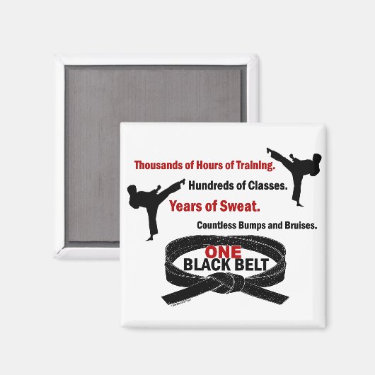 1 KARATE T - SHIRT & APPAREL MAGNET (Vorderseite/Rückseite)