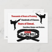 1 KARATE T - SHIRT & APPAREL POSTKARTE (Vorne/Hinten)