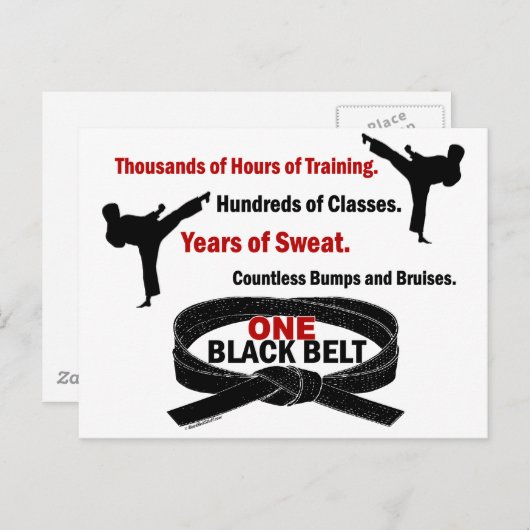 1 KARATE T - SHIRT & APPAREL POSTKARTE (Vorne/Hinten)