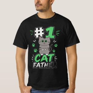 #1 Katzenvater-Shirt Kleiderschrank Favoriten Baum T-Shirt