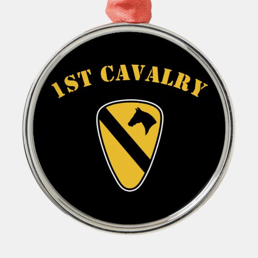 1. Kavallerie-Abteilung Ornament Aus Metall (Vorne)