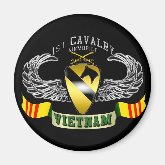 1. Kavallerie-Airmobile, Vietnam Magnet (Vorne)