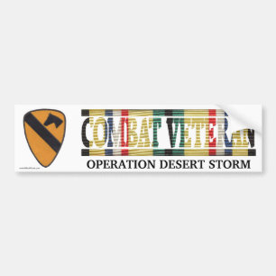 1. Kavallerie Div. SWA Combat Veteran Sticker Autoaufkleber