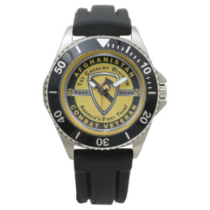 1. Kavallerie-Division Afghanistan Veteran Armbanduhr