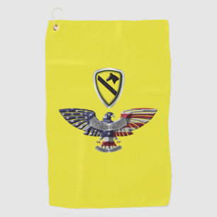 1. Kavallerie-Division “First Team” Adler Golfhandtuch