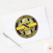 1. Kavallerie-Division Kavallerie-Scout OIF Runder Aufkleber (Umschlag)