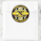 1. Kavallerie-Division Kavallerie-Scout OIF Runder Aufkleber (Tasche)