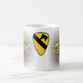 1. Kavallerie und Vietnam-Service-Drache Kaffeetasse (Mittel)